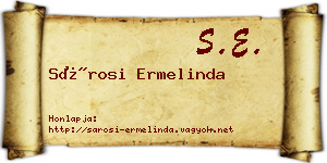 Sárosi Ermelinda névjegykártya